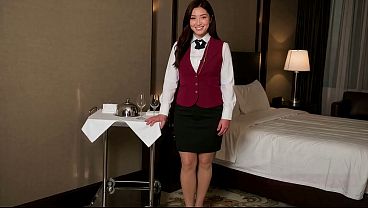 Curvy Asian Room Service Babe Fucked Beside The Trolley In A Suite (ai-generated)
